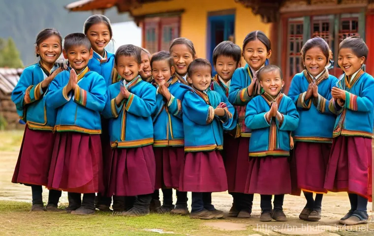 부탄에서 전통 의복 착용 체험 - **Dignified Bhutanese Couple in Traditional Attire:** A close-up, dignified portrait of a Bhutanese ...